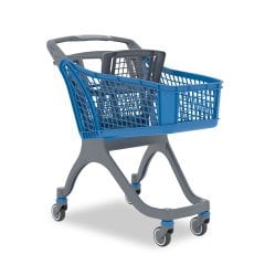 Somplast SP 100 LT Plastic Shopping Trolley BLUE 5017
