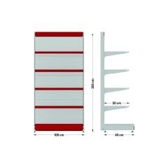 Duvar Reyonu (S25) 203x60x100 cm 50x4 Raf
